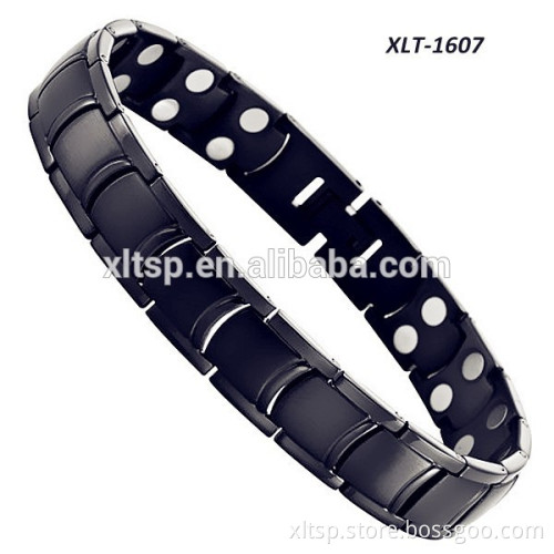 XLT-1600 Super Strong Neodymium Magnetic Bracelet, Men's Magnetic Bracelet for Therapy Silver Colored